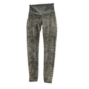 Niyama Sol black snakeskin leggings size S Rare no longer in print